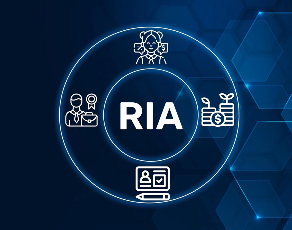 RIA acronym surrounded by glowing icon
